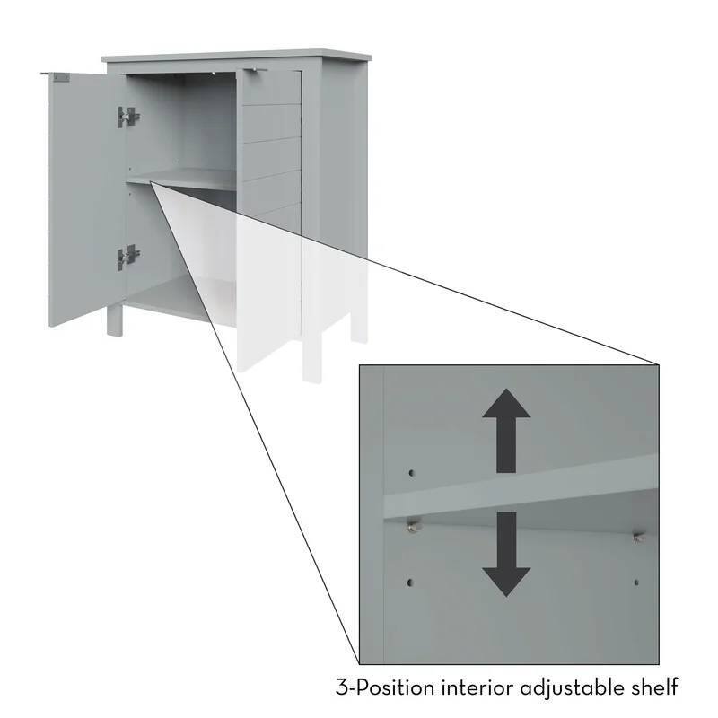 3-Position interior adjustable shelf
