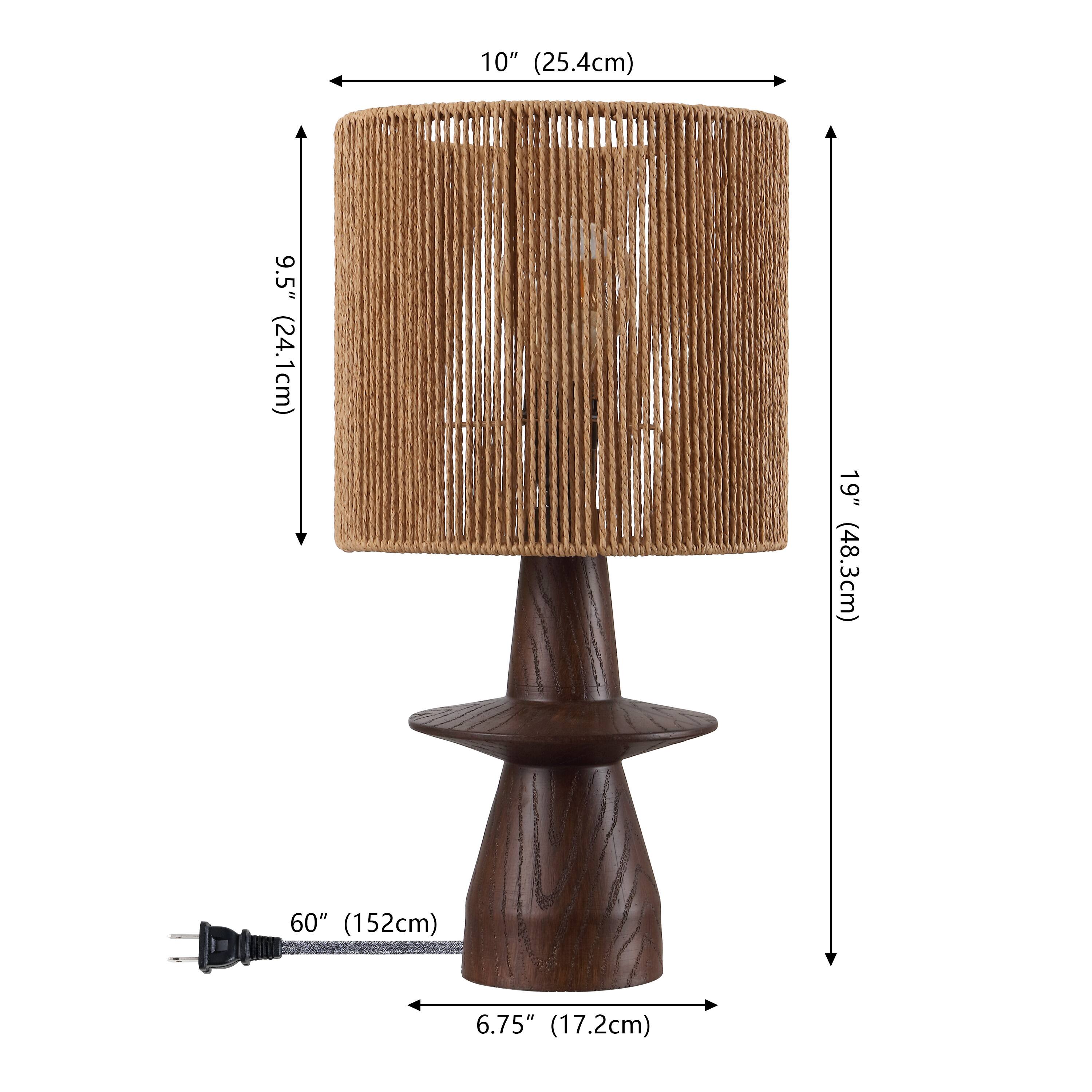 10" (25.4cm)  
9.5" (24.1cm)  
19" (48.3cm)  
60" (152cm)  
6.75" (17.2cm)