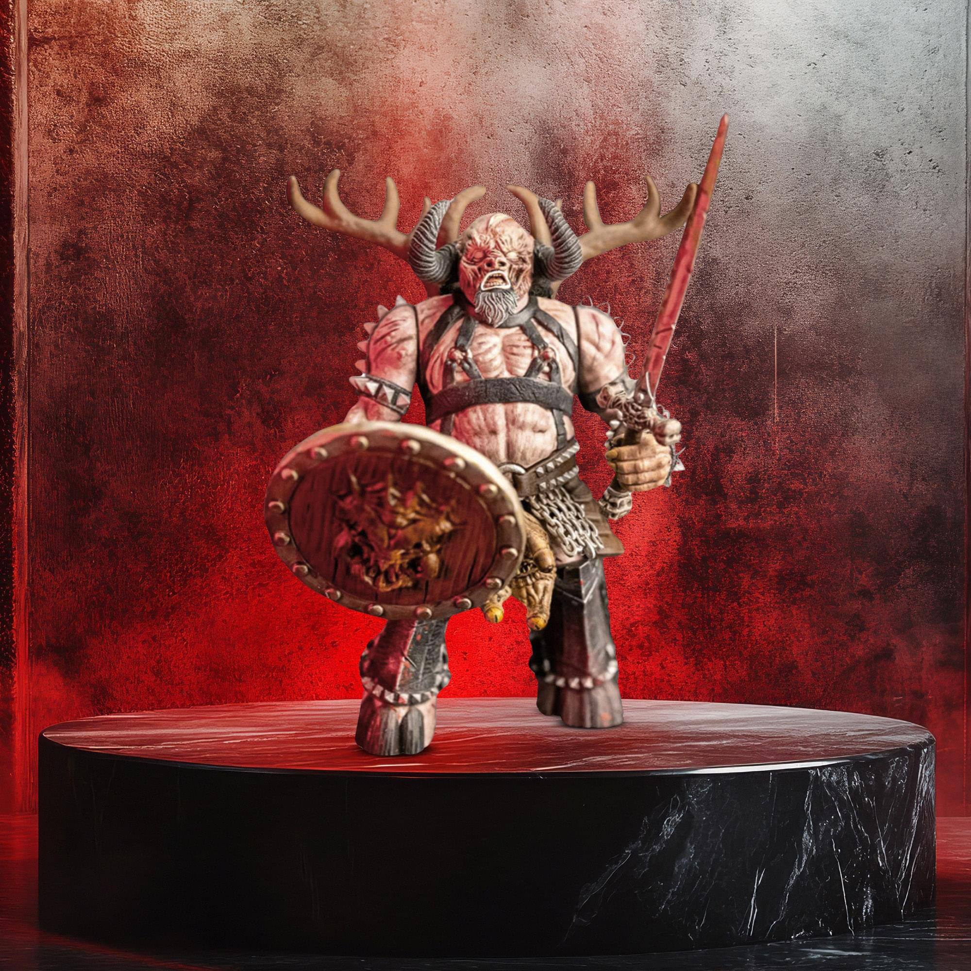 Alt View 10. Trick or Treat Studios - GWAR 5 Inch Action Figure | Blothar the Berserker - Brown.