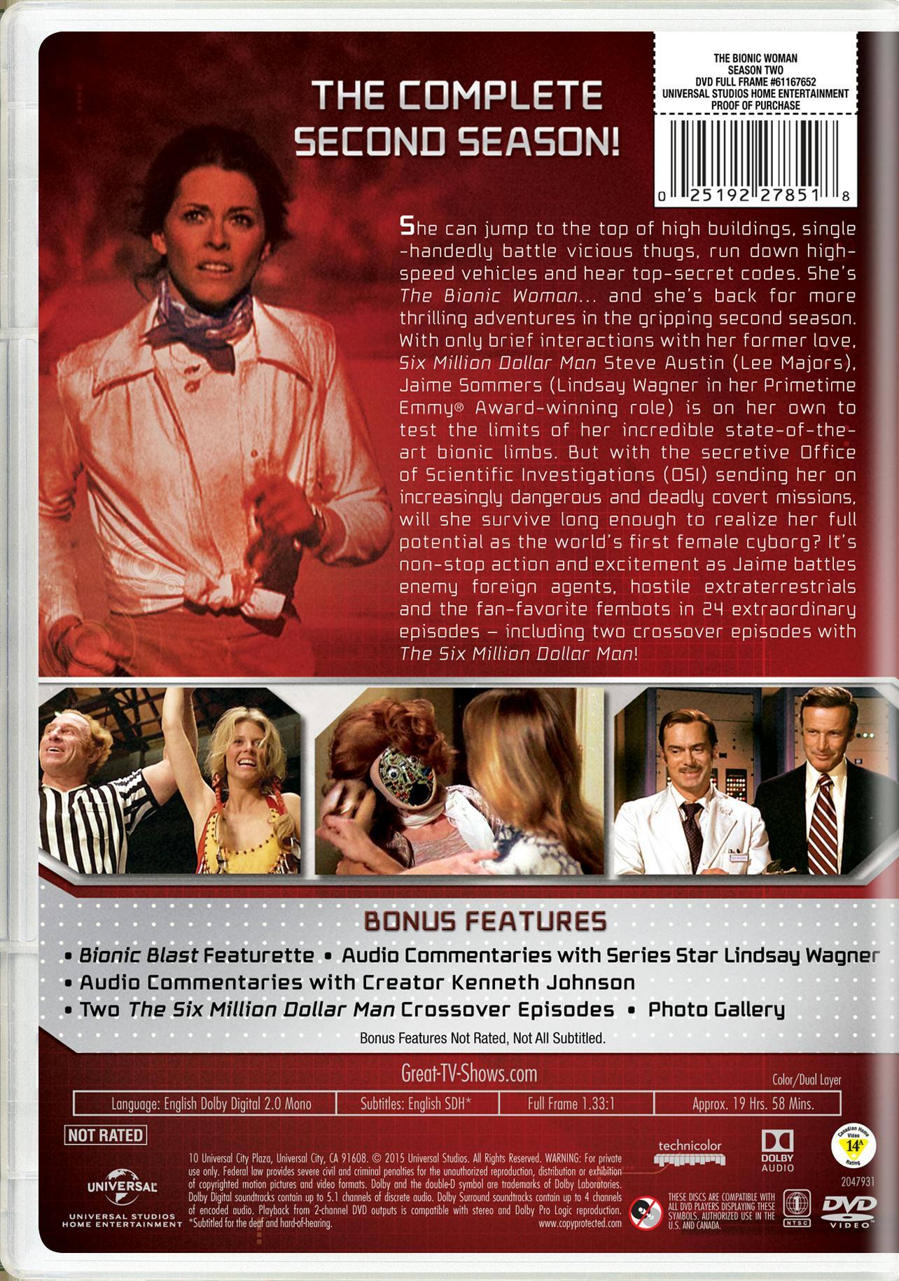 Angle. The Bionic Woman: Season 2 (DVD New Box Art) [DVD].