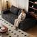 Alt View 5. Trinkets Crazed - 71" 3-Seater LoveSeat Sofa Plush Corduroy Boneless Couch with High Cushion Backrest and Wider Armrest - black.