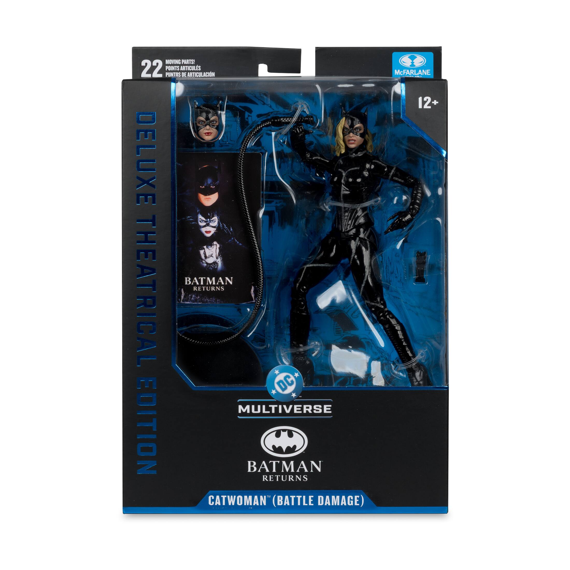 MOVING PARTS 22 POINTS ARTICLES PUNTES D'ARTICULACIÓ DELUXE THEATRICAL EDITION BATMAN RETURNS * * DC MULTIVERSE EDITION BATMAN RETURNS CATWOMAN (BATTLE DAMAGE) McFARLANE 12+