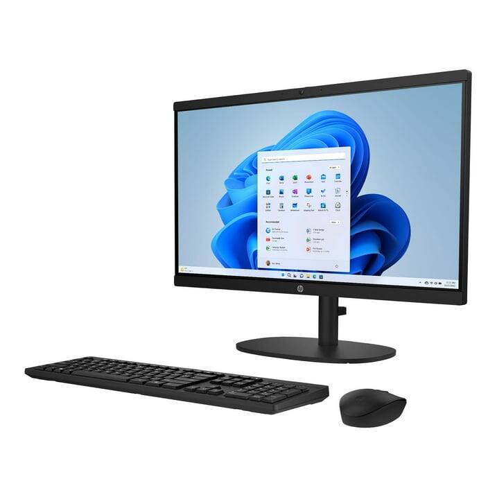 Left. HP - HP 22-DG00 22" All-in-One Desktop Pentium Silver J5040 8GB 128GB Windows 11 - Black.