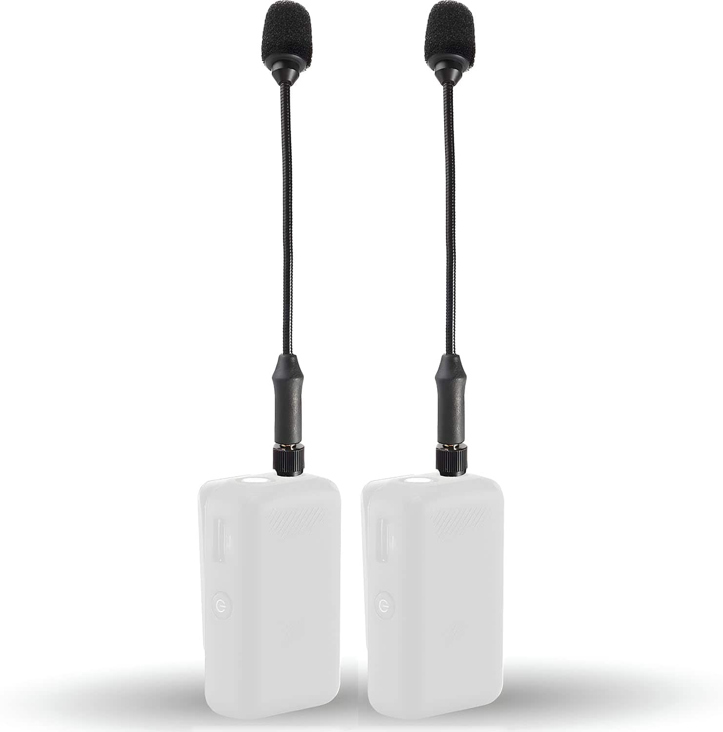 MOVO - MV-M101 Gooseneck Omnidirectional Lavalier Microphone- Compatible Wireless Transmitters