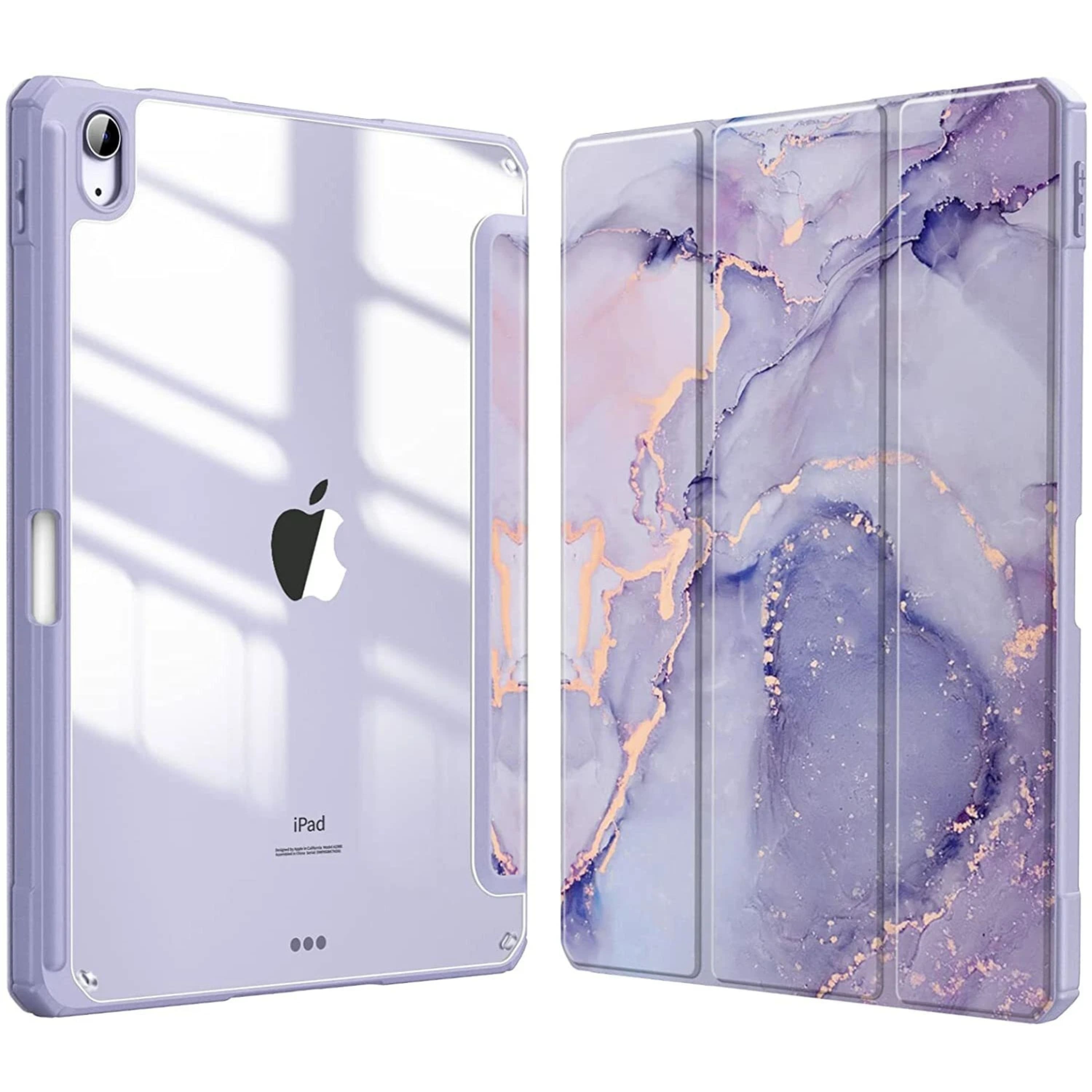 Kitcheniva - Shockproof Hybrid Slim Case For iPad Air 11 Inch M2 2024 With Pencil Holder - Lilac Marble price history on PriceWatchPro