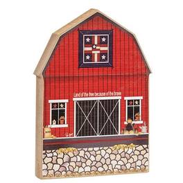 BreeBe - *Land of the Free Chunky Barn Sitter - Red