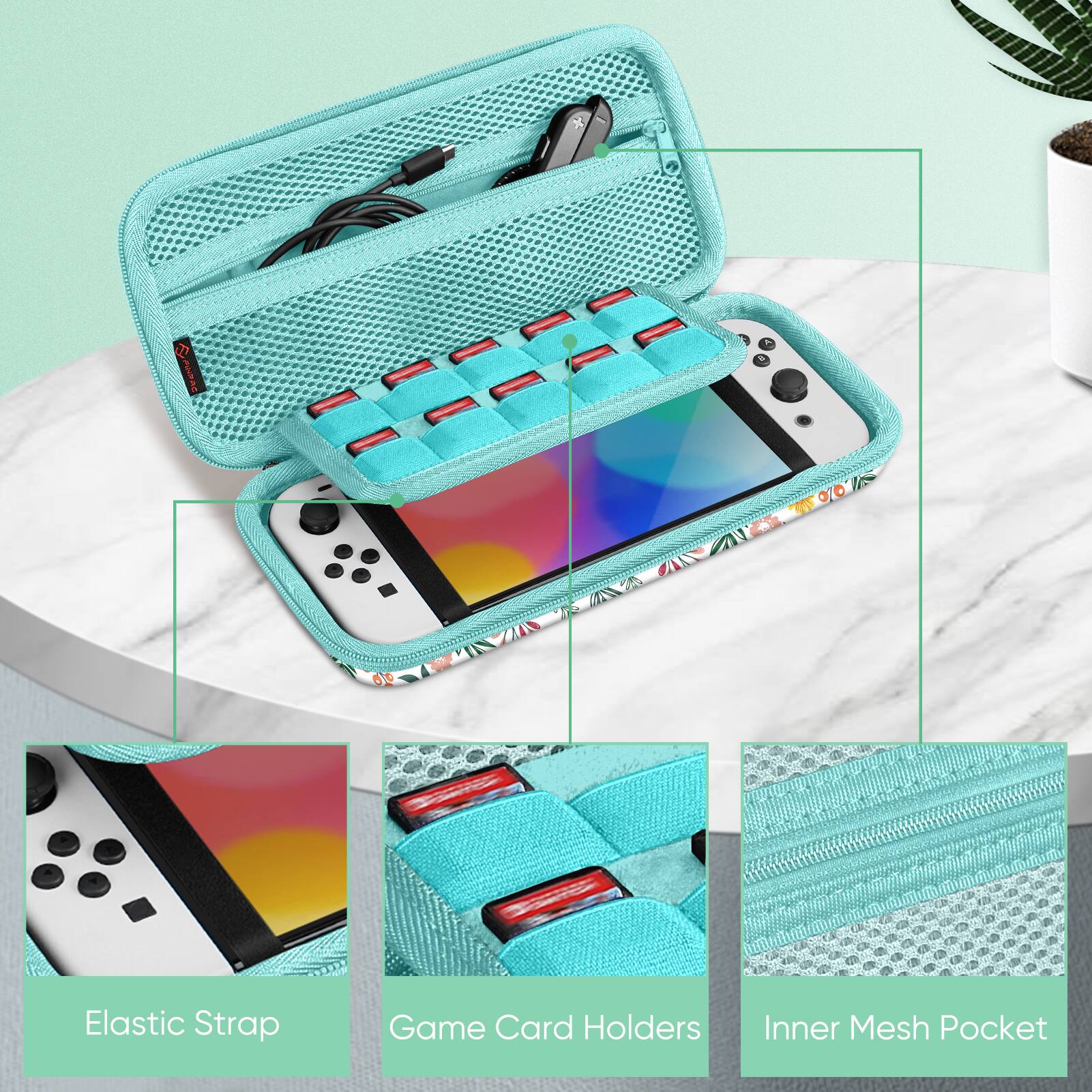 TOOLS IS
Elastic Strap
Game Card Holders
Inner Mesh Pocket
