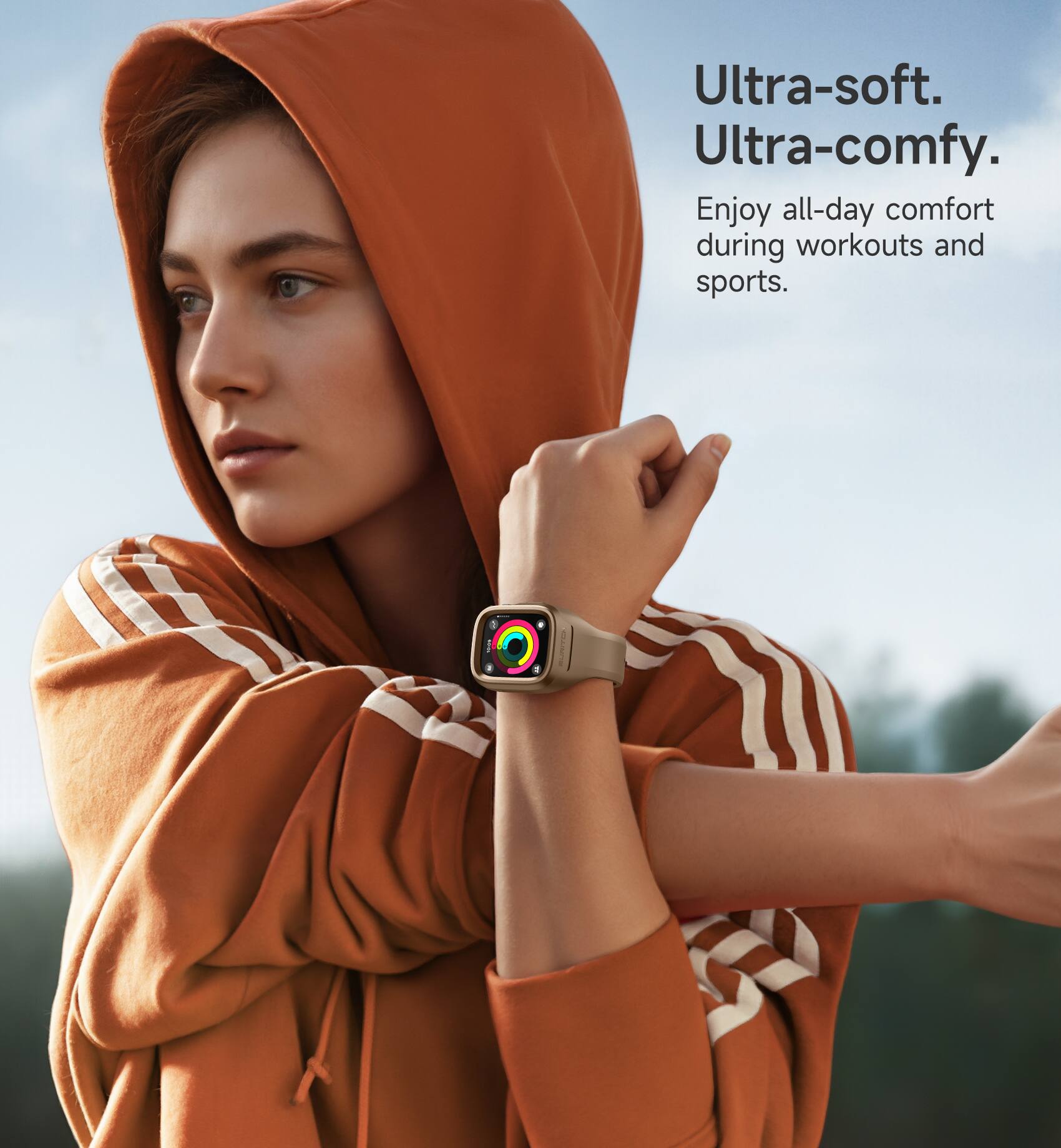 Ultra-soft.  
Ultra-comfy.  
Enjoy all-day comfort during workouts and sports.