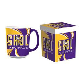 Evergreen Enterprises - Minnesota Vikings 14oz. Ceramic Mug with Matching Box - Multicolor