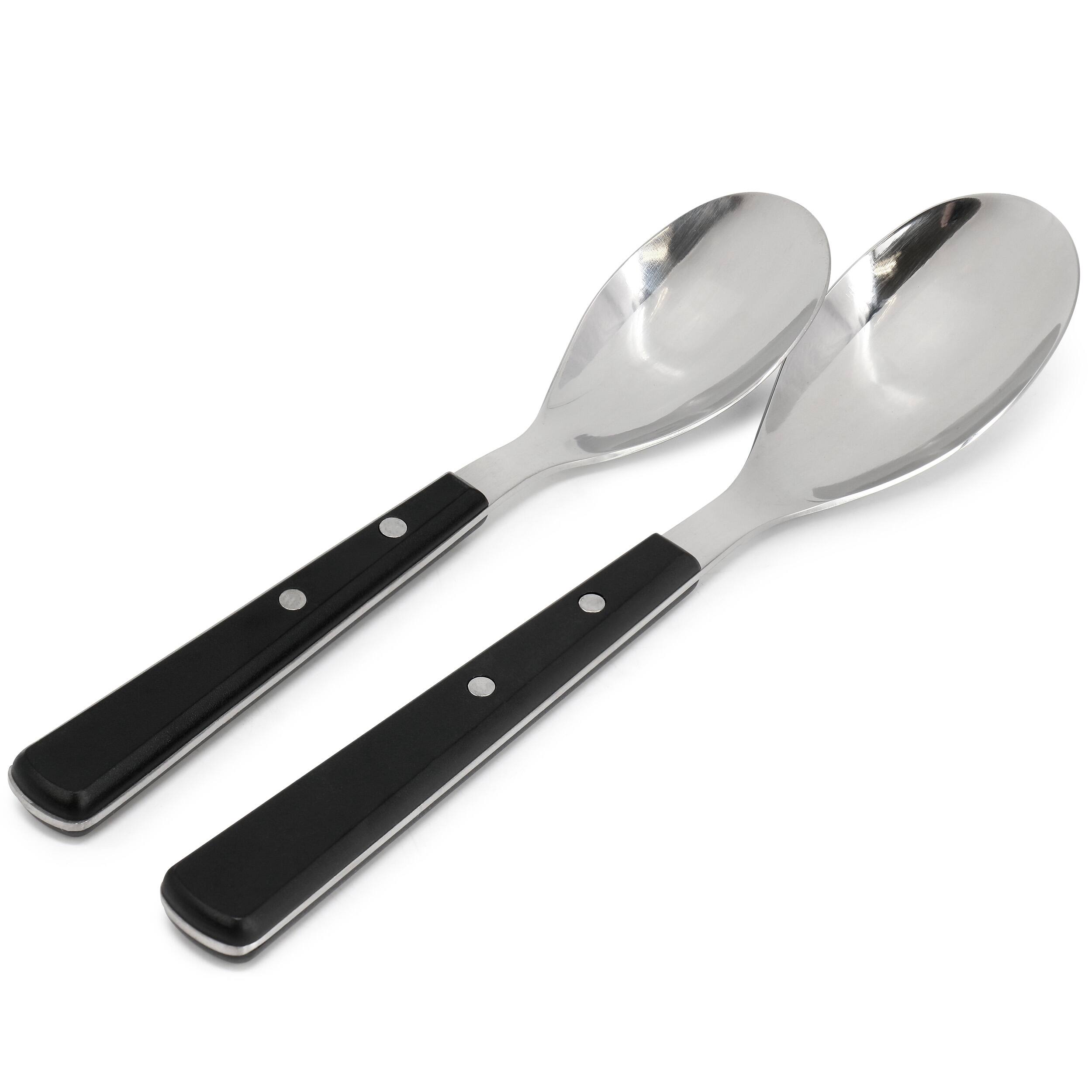 Alt View 2. Martha Stewart - Martha Stewart Garden Cottage 16 Piece Stainless Steel Flatware Set in Black - Black.