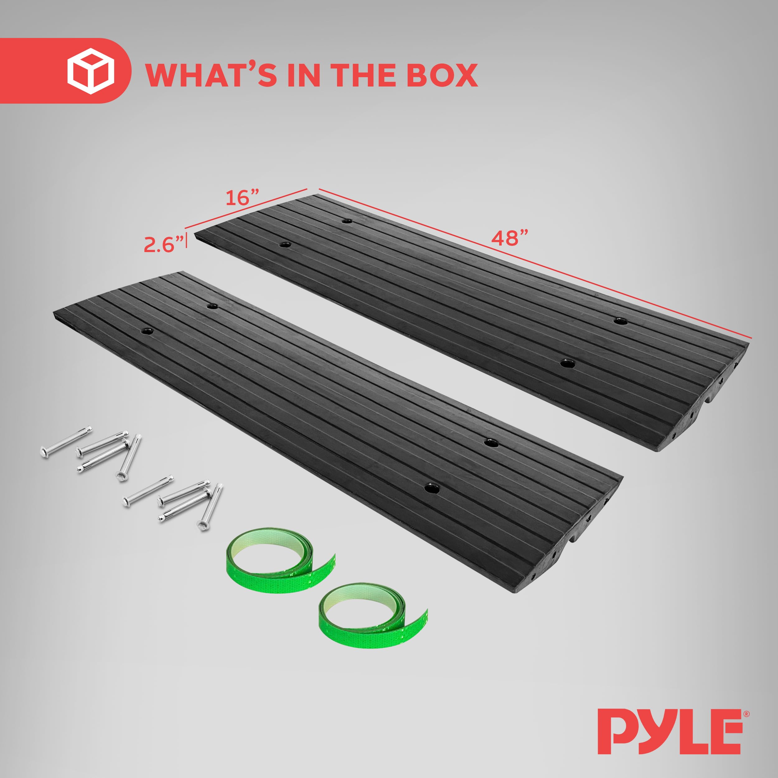 WHAT'S IN THE BOX

16" 2.6" 48"

PYLE
