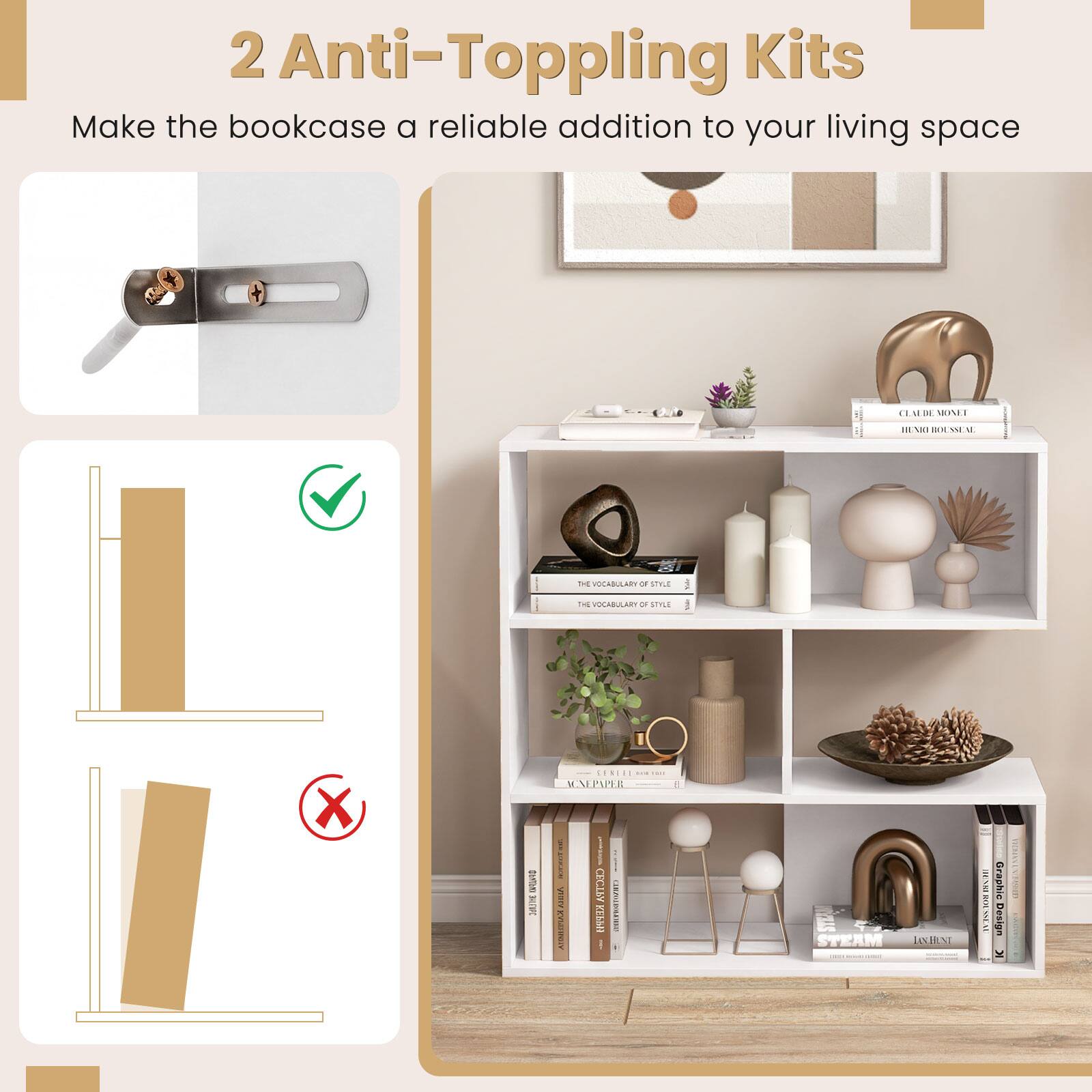 2 Anti-Toppling Kits  
Make the bookcase a reliable addition to your living space

CLU DE MONEL  
HINE BOUSSUAL  
THE VOCABULARY OF STYLE  
X VOCABULARY OF STYLE  
X  

GENEE 11 M.NEPAPER PROTEIDO - INIEL CECIELPA CLIPPER VIIITA SERVOLLOSELOWERS ATIRIPIAL KEPPH  
3  
STEAM STEAM INTENT  
HEXEEROUSSEAU  
Graphic Design K  
LERICIPAL