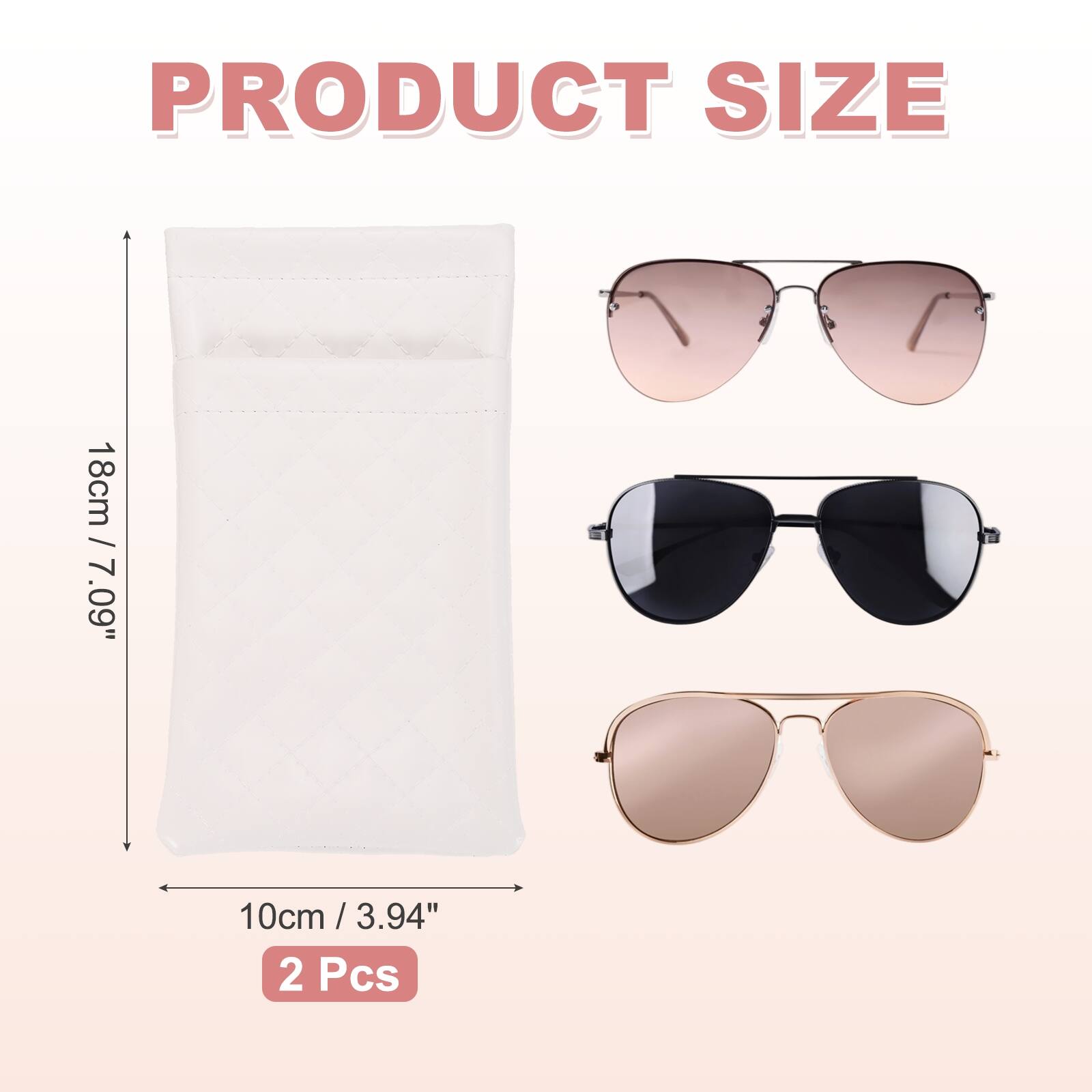 PRODUCT SIZE  
18cm / 7.09"  
10cm / 3.94"  
2 Pcs