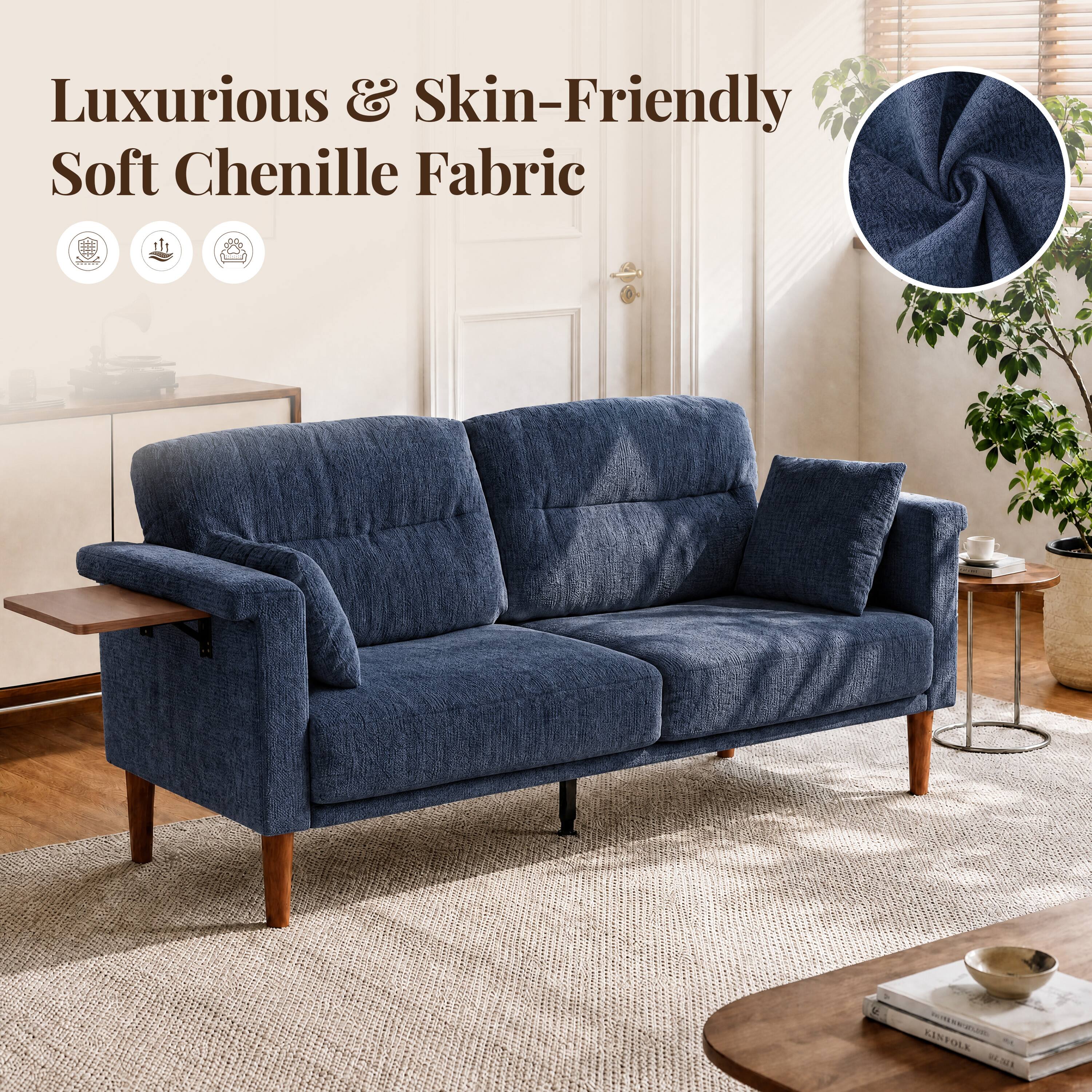 Luxurious & Skin-Friendly Soft Chenille Fabric