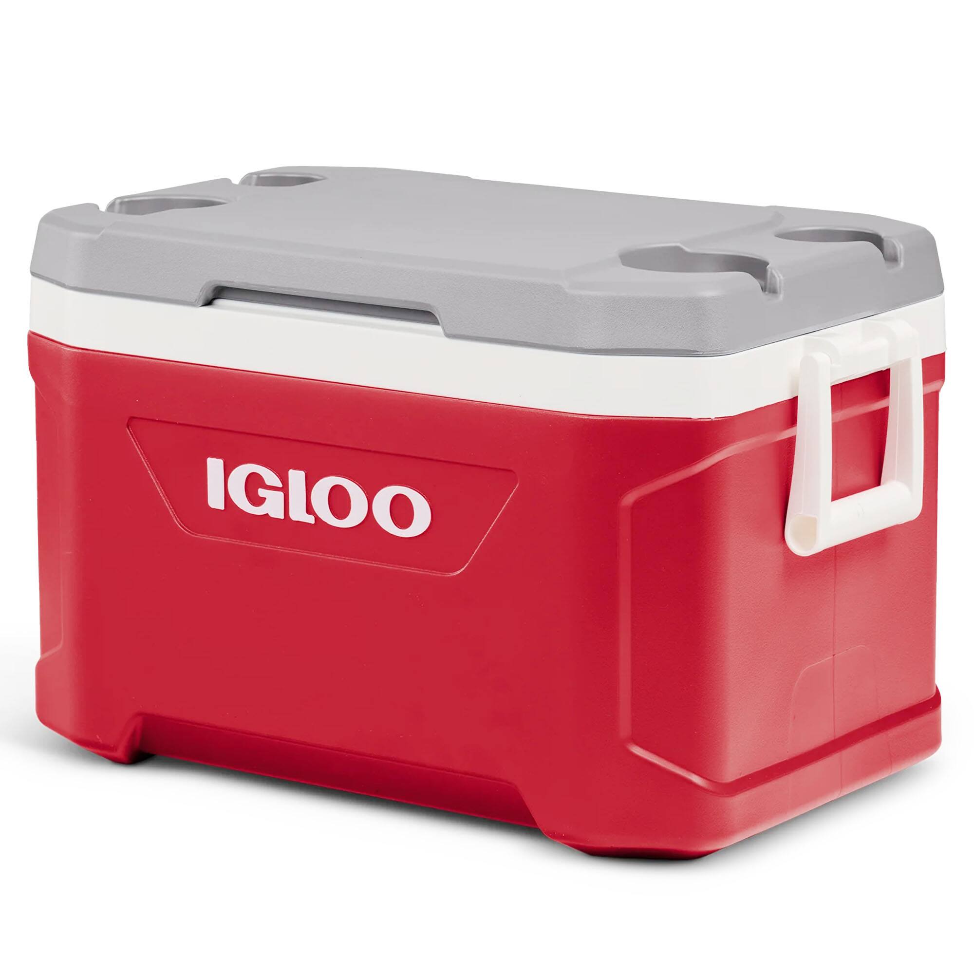 Alt View 1. Igloo - IGLOO Latitude 52 Qt Cooler, Red - Red.