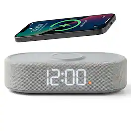 Number Corner Clock Dazzed Corner Digital Alarm Clock with Wireless Charging, USB C, Dual ...