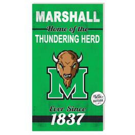 Jardine - Marshall Thundering Herd 11'' x 20'' Home Of The Sign - Green