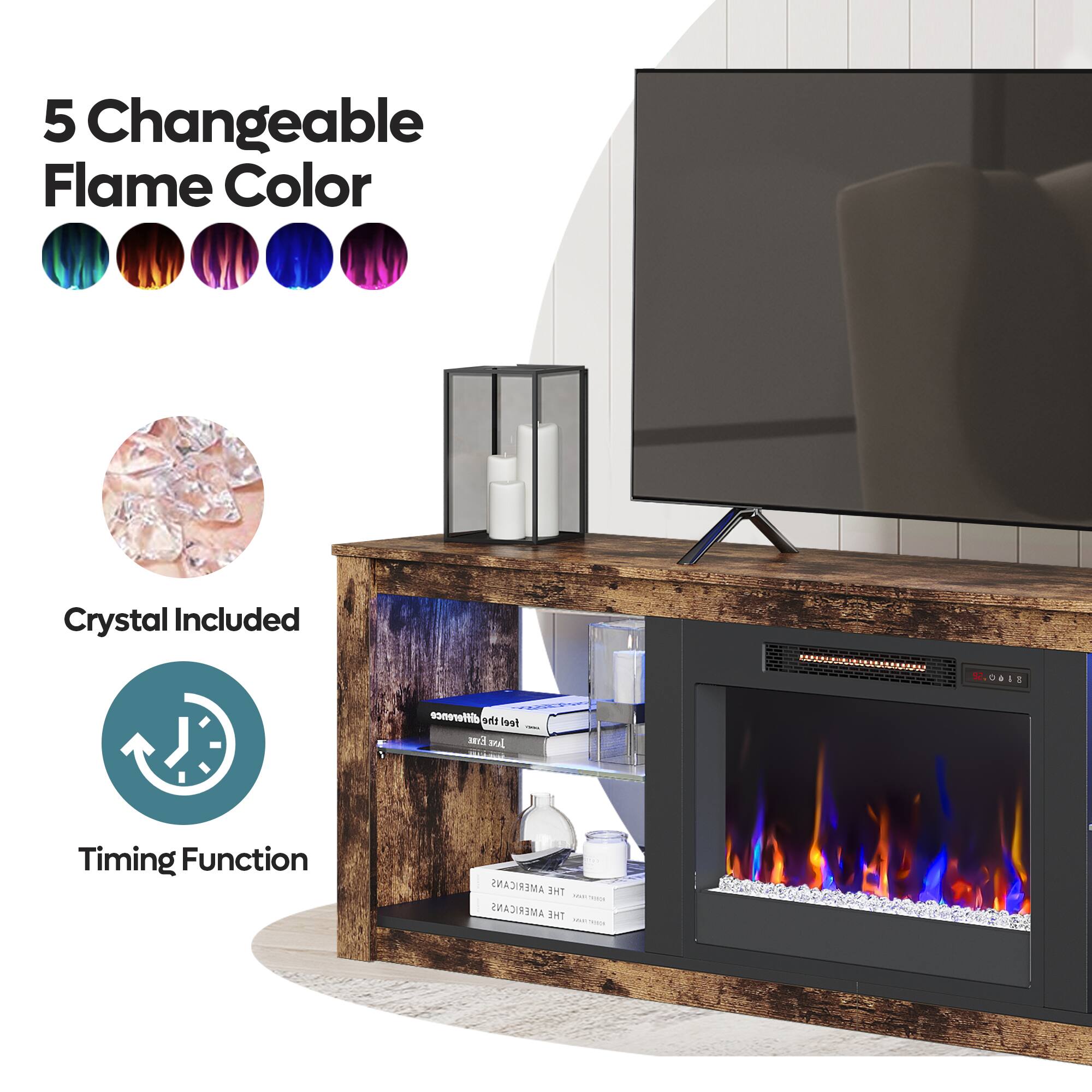 5 Changeable Flame Color Crystal Included N OOIS difference the feel mr. mnd Timing Function AMERICANS THE M-R AMERICANS 247