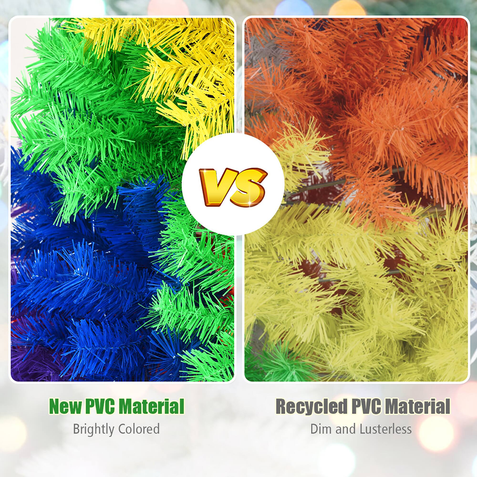 VS New PVC Material Brightly Colored Recycled PVC Material Dim and Lusterless