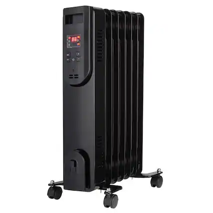 Front. Perfect Aire - Perfect Aire 160 sq ft Electric Digital Oil Filled Heater 5120 BTU.