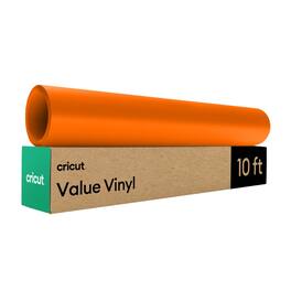 Cricut - Permanent Matte Value Vinyl - 12 in x 10 ft - Orange