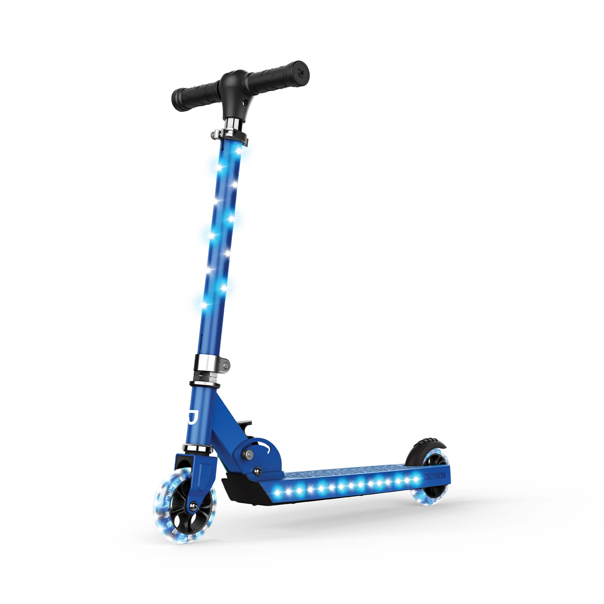 Jetson - Jupiter Kick Scooter with LED Lights & Height Adjustable Handlebar - Blue