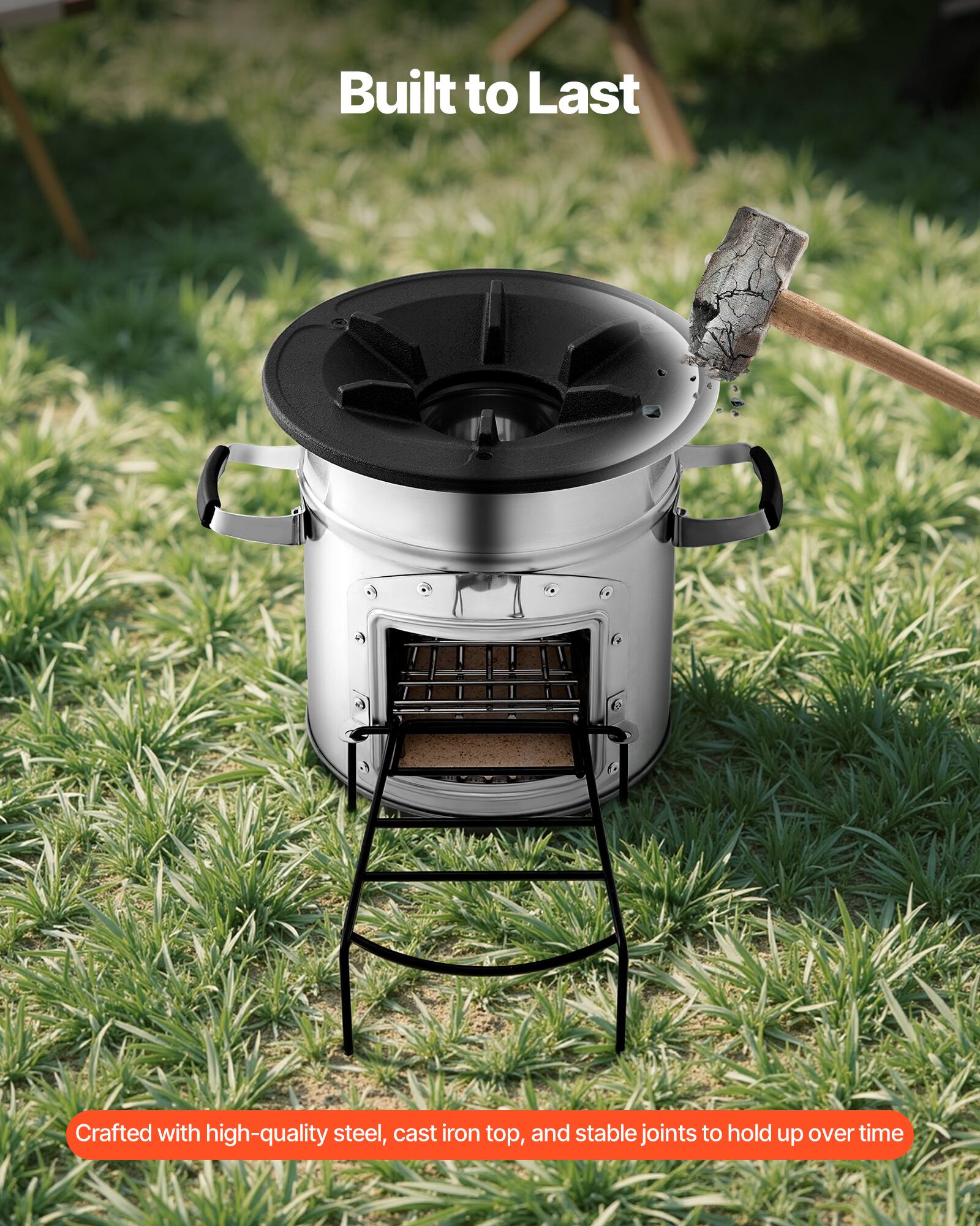 Built to Last

Crafted with high-quality steel, cast iron top, and stable joints to hold up over time
