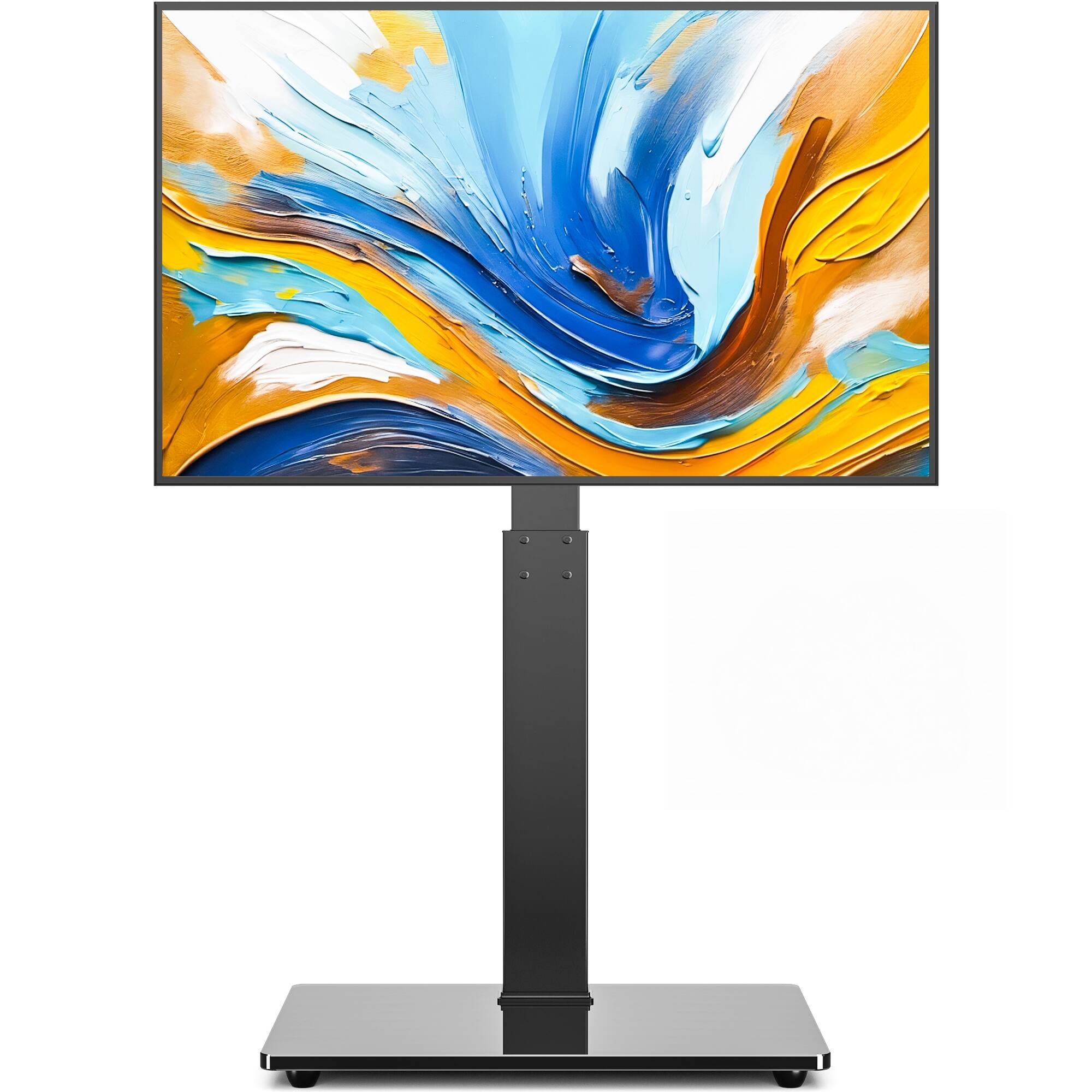 Front. Rfiver - TV stand suitable for 32-70 inch televisions - Black.
