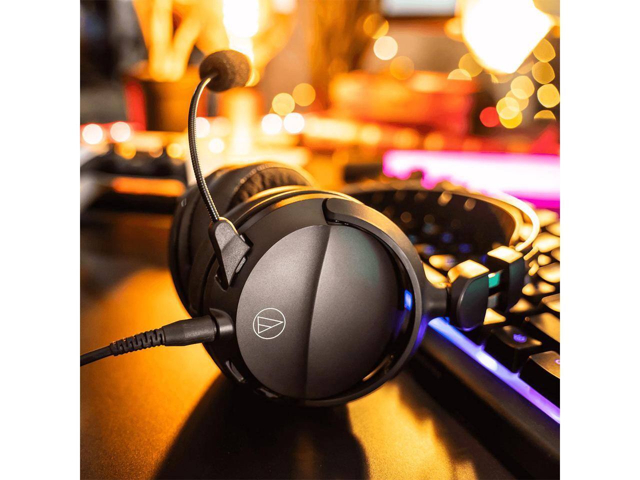 Alt View 7. Audio-Technica - Audio-Technica ATH-GL3BK Closed-Back Gaming Headset, Black.