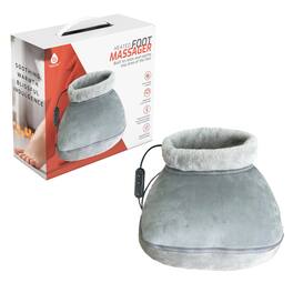 Pursonic - Heated Foot Massager with Remote Control, Folding Design, and Dual Motor Intensities - Gray