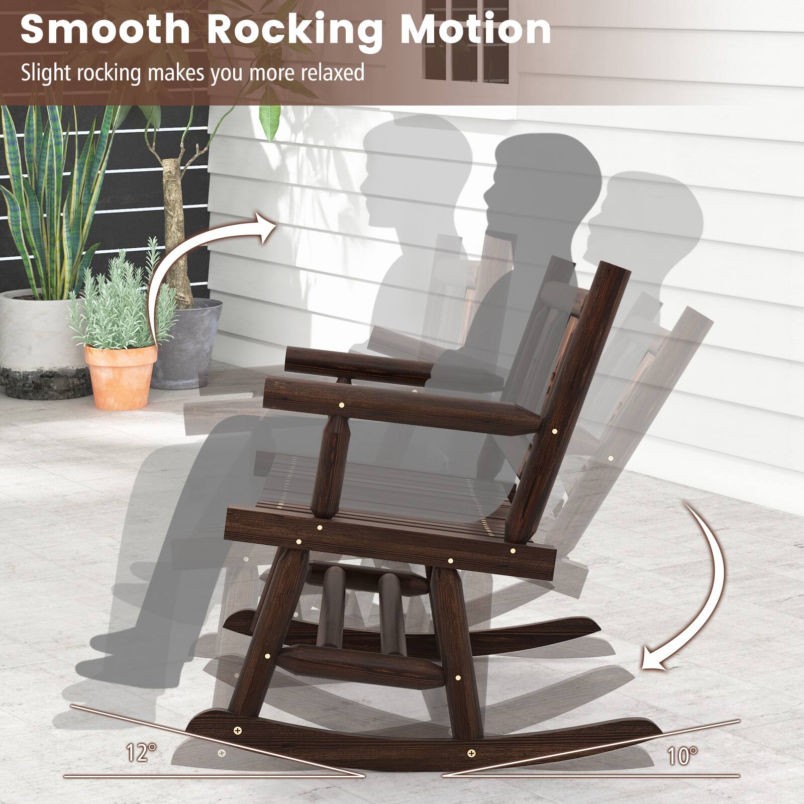 Smooth Rocking Motion: Slight rocking makes you more relaxed.
