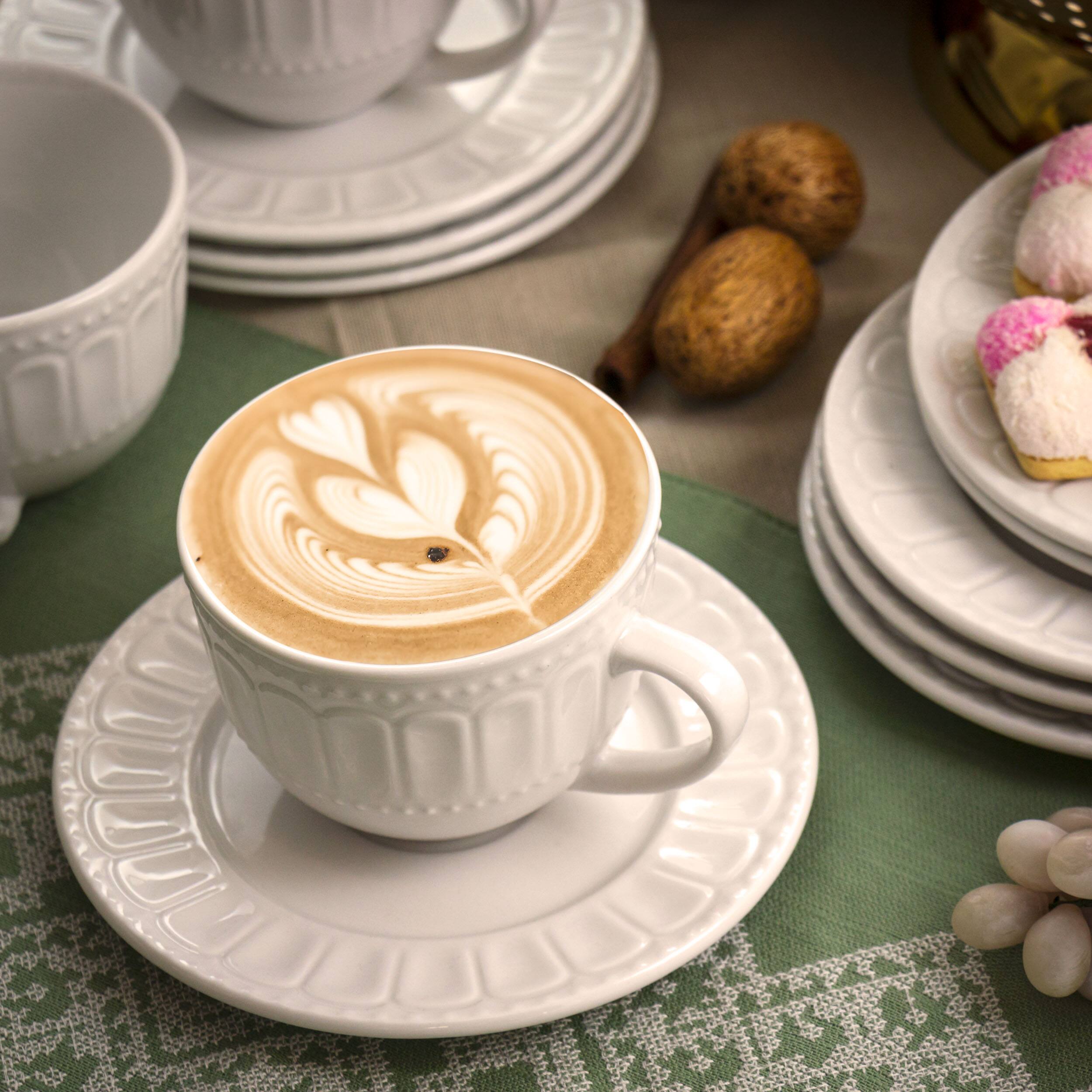 Alt View 7. Elama - Elama Charlotte 6 Piece Mug Set in White - White.