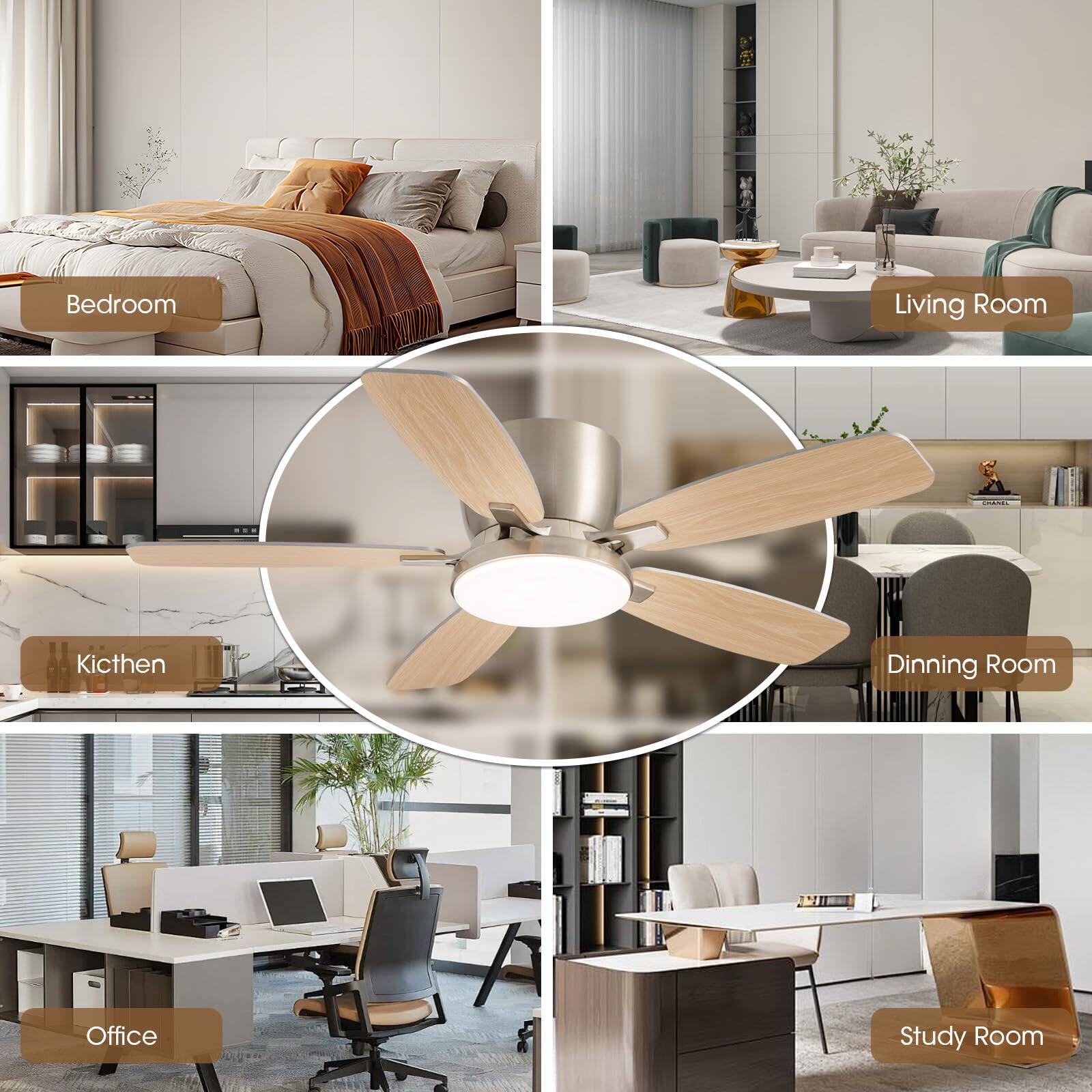 - Bedroom
- Living Room
- Kitchen
- Dining Room
- Office
- Study Room