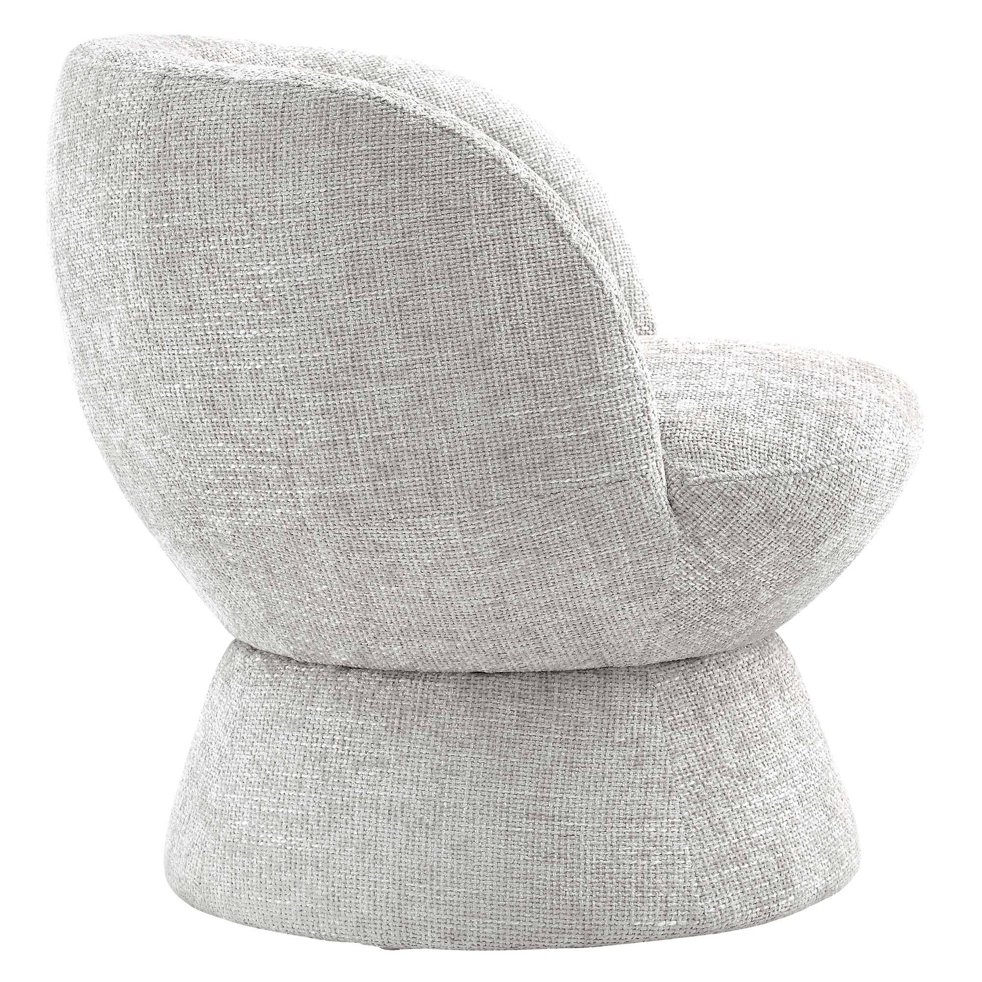 Alt View 2. Modway - Vesta Chenille Fabric Upholstered Swivel Chair by Modway - Dove Gray.