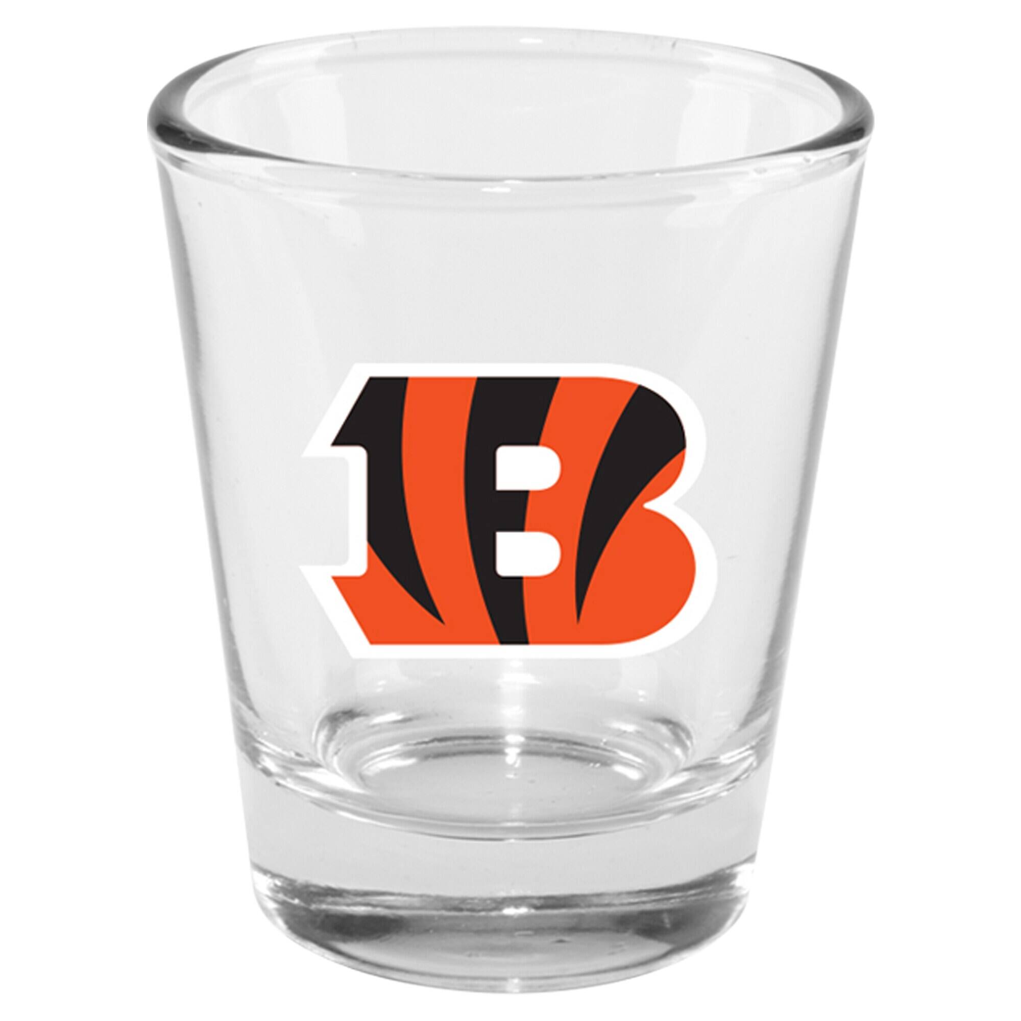 Alt View 1. The Memory Company - Cincinnati Bengals 4-Pack 2oz. Shot Glass Set - Multicolor.