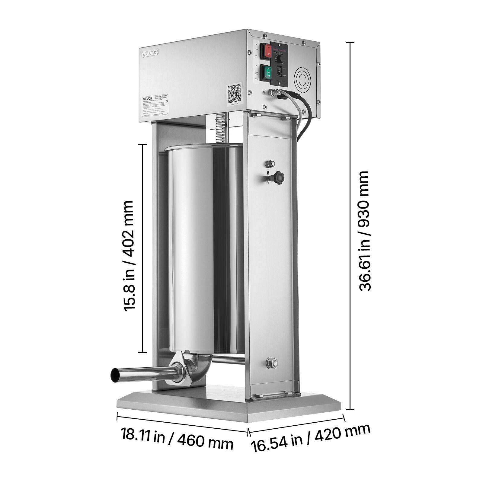 V8 Mo mm 402 / in / in 15.8 mm 930 / 36.61in /930 36.61 18.11 in in/ 420mm 420 mm / 460 mm 16.54 in