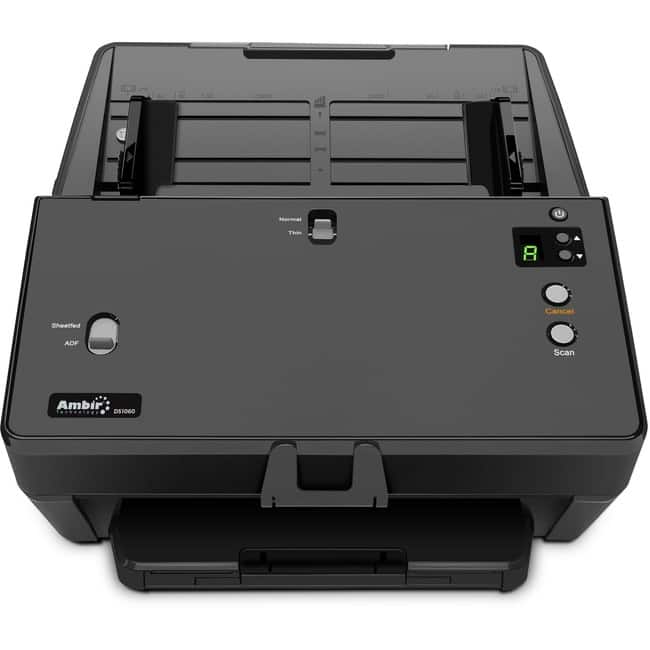 Ambir Technology Inc - Ambir nScan 1060 multi-page high speed scanner - supports document, card, passport - 60ppm - duplex-color/B&W/greyscale - Unknown