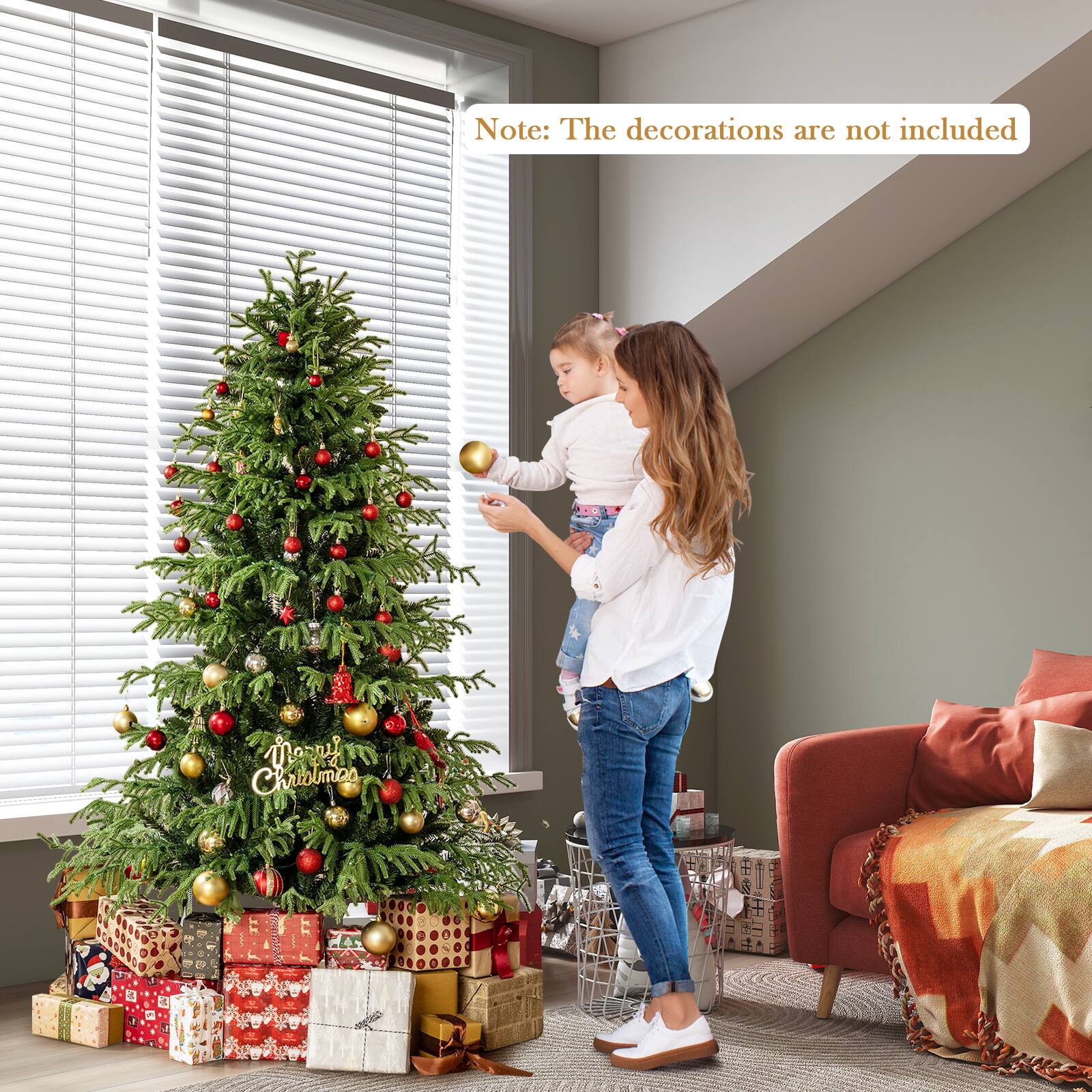 Note: The decorations are not included