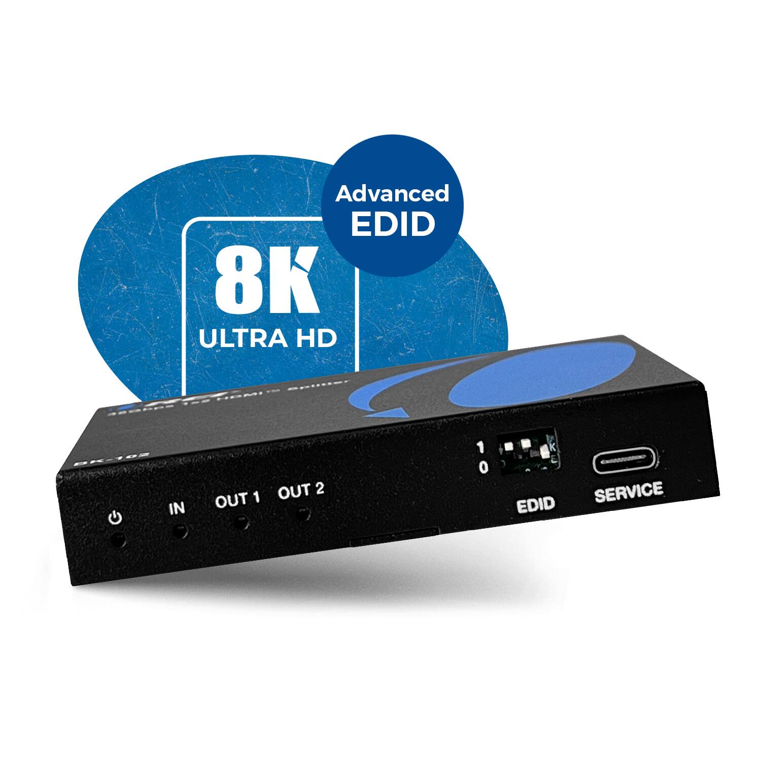 Advanced EDID 8K ULTRA HD IN OUT 1 OUT 2 EDID SERVICE