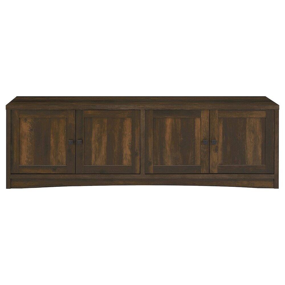 Alt View 4. Coaster Co. of America - Laughlin 4-door Engineered Wood 78-inch TV Stand Dark Pine - Green.