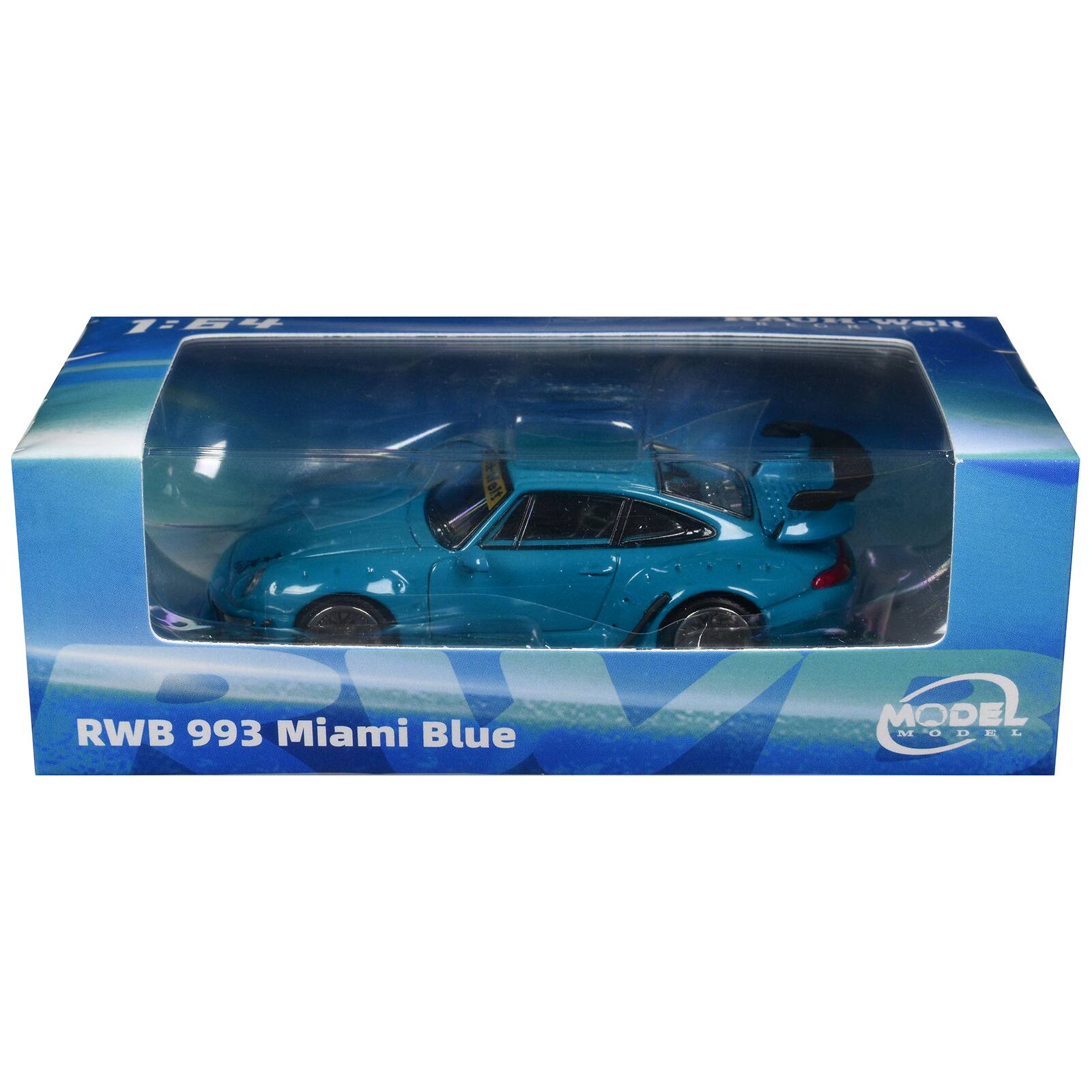1:64  
HAUH Welt REGRIFF  
RWB 993 Miami Blue  
MODEL MODEL