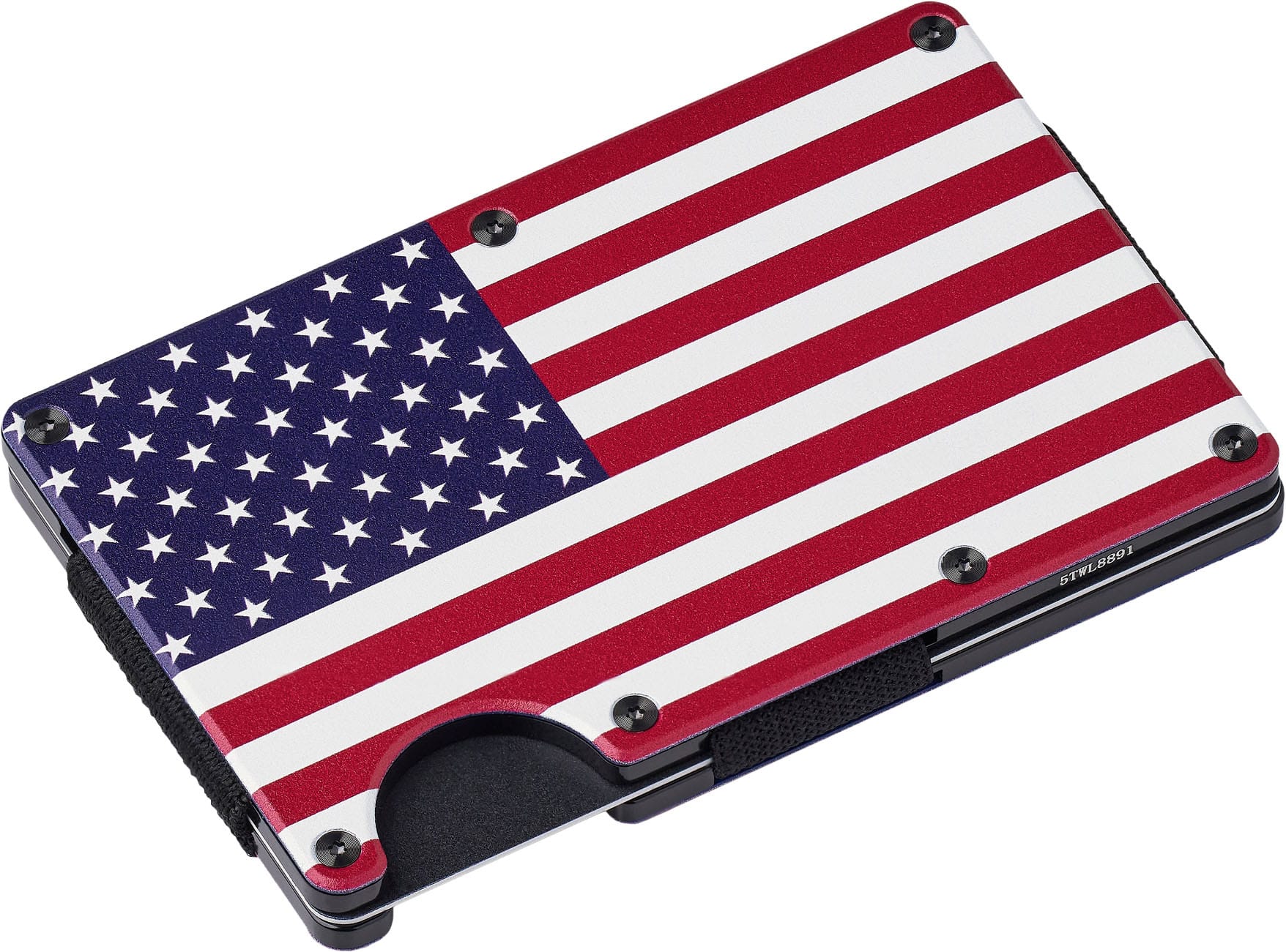 Angle. The Ridge Wallet - Wallet - Stars and Stripes - Multi.