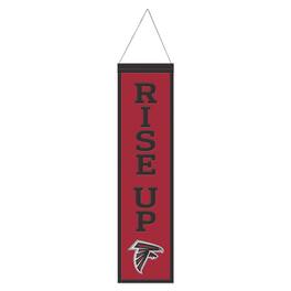 WinCraft - Atlanta Falcons 8" x 32" Slogan Wool Banner - Multicolor