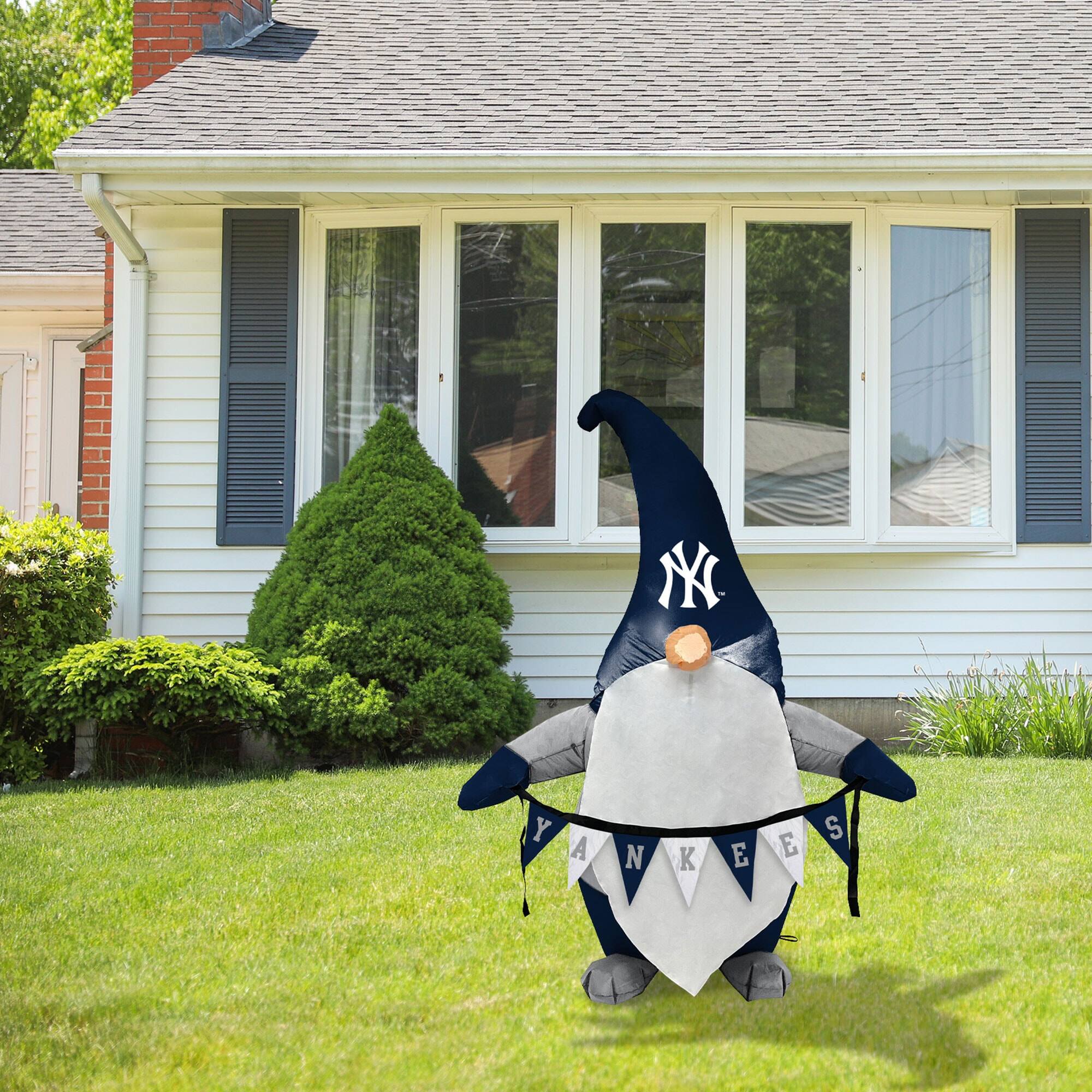 Alt View 1. Pegasus - New York Yankees Inflatable Gnome - Multicolor.