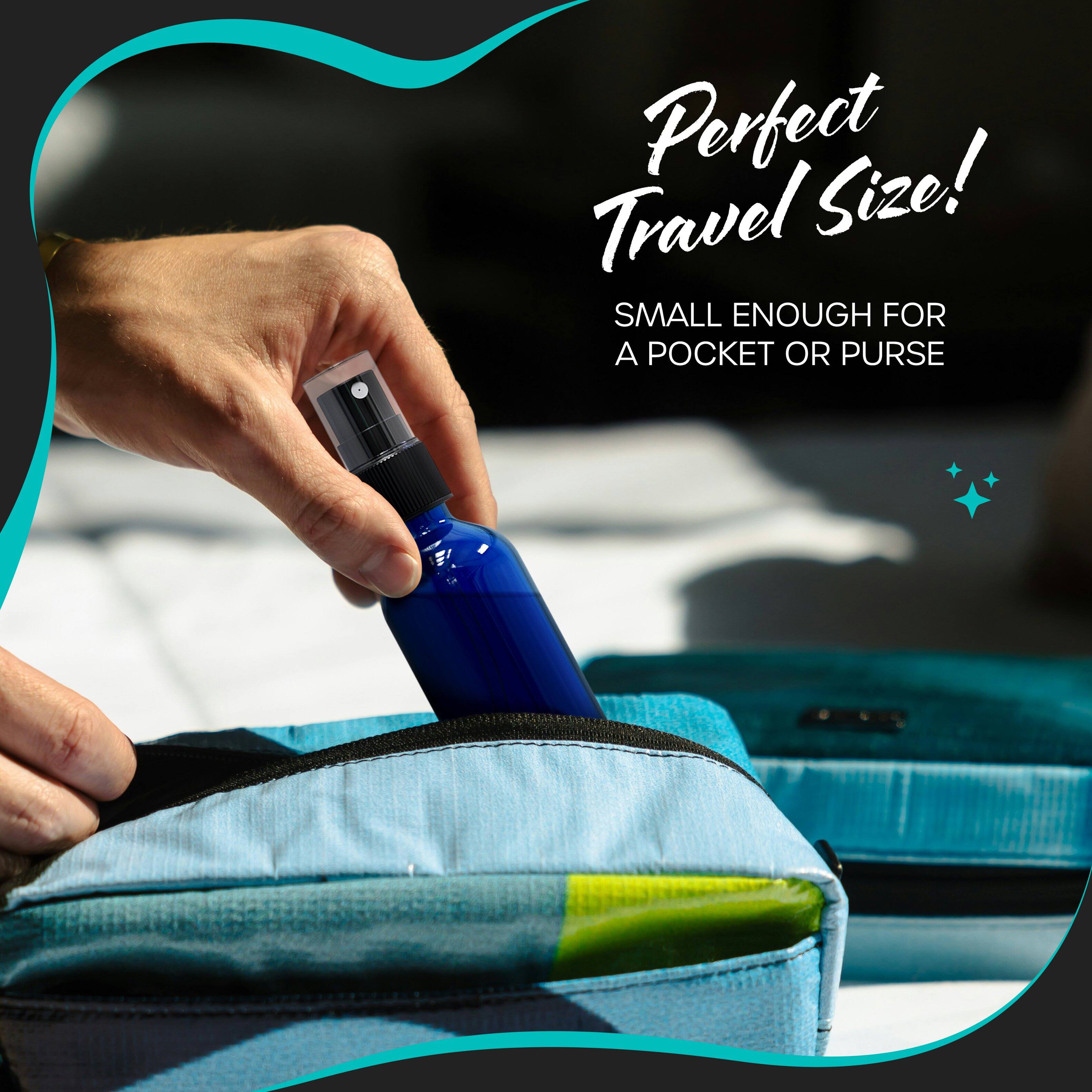 Perfect Size!  
Travel  
SMALL ENOUGH FOR A POCKET OR PURSE