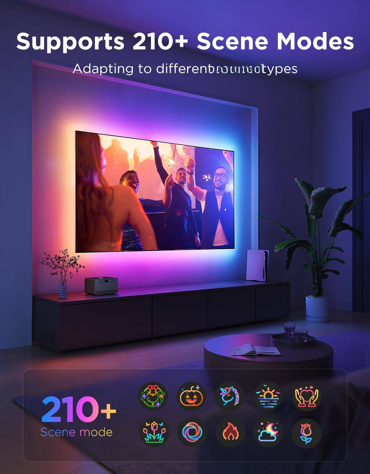 Supports 210+ Scene Modes  
Adapting to different types  

210+ Scene mode