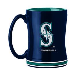 Logo Brands - Seattle Mariners 14oz. Relief Mug - Multicolor