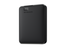 Front. Western Digital - WD 6TB Elements Portable Storage USB 3.2 Gen 1/USB 3.0 (USB 2.0 compatible) Model WDBHJS0060BBK-WESN Black - Black.