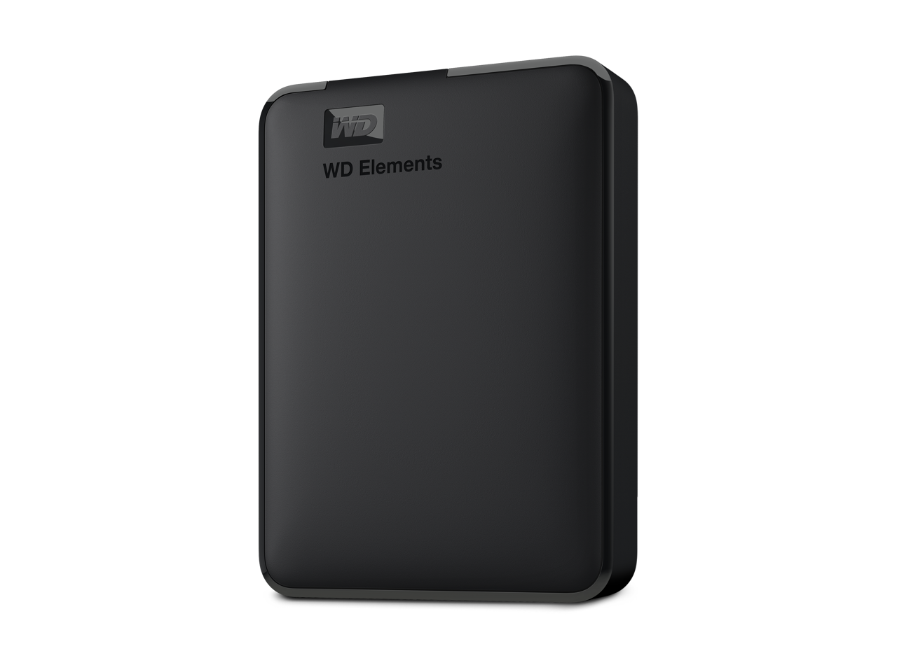 Front. Western Digital - WD 6TB Elements Portable Storage USB 3.2 Gen 1/USB 3.0 (USB 2.0 compatible) Model WDBHJS0060BBK-WESN Black - Black.