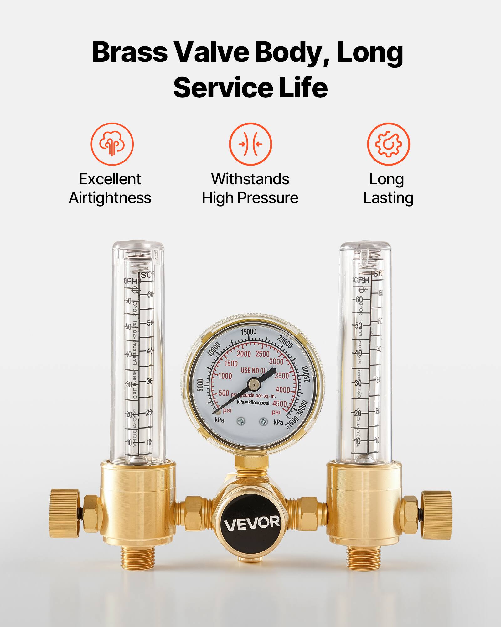 Brass Valve Body, Long Service Life

Excellent Airtightness
Withstands High Pressure
Long Lasting

VEVOR